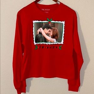 FRIENDS Red Christmas Long Sleeve Shirt Small